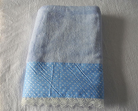 竹纖維花邊毛巾